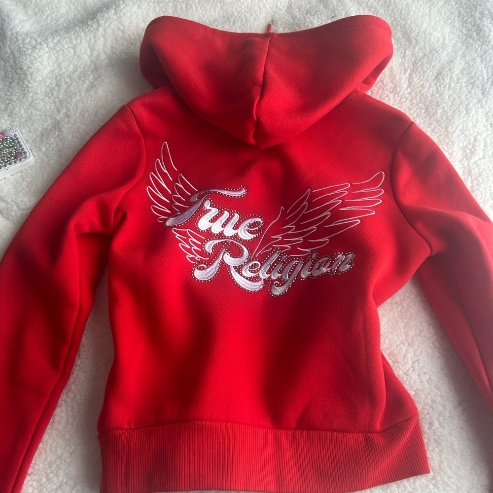 True Religion Red Hoodie
